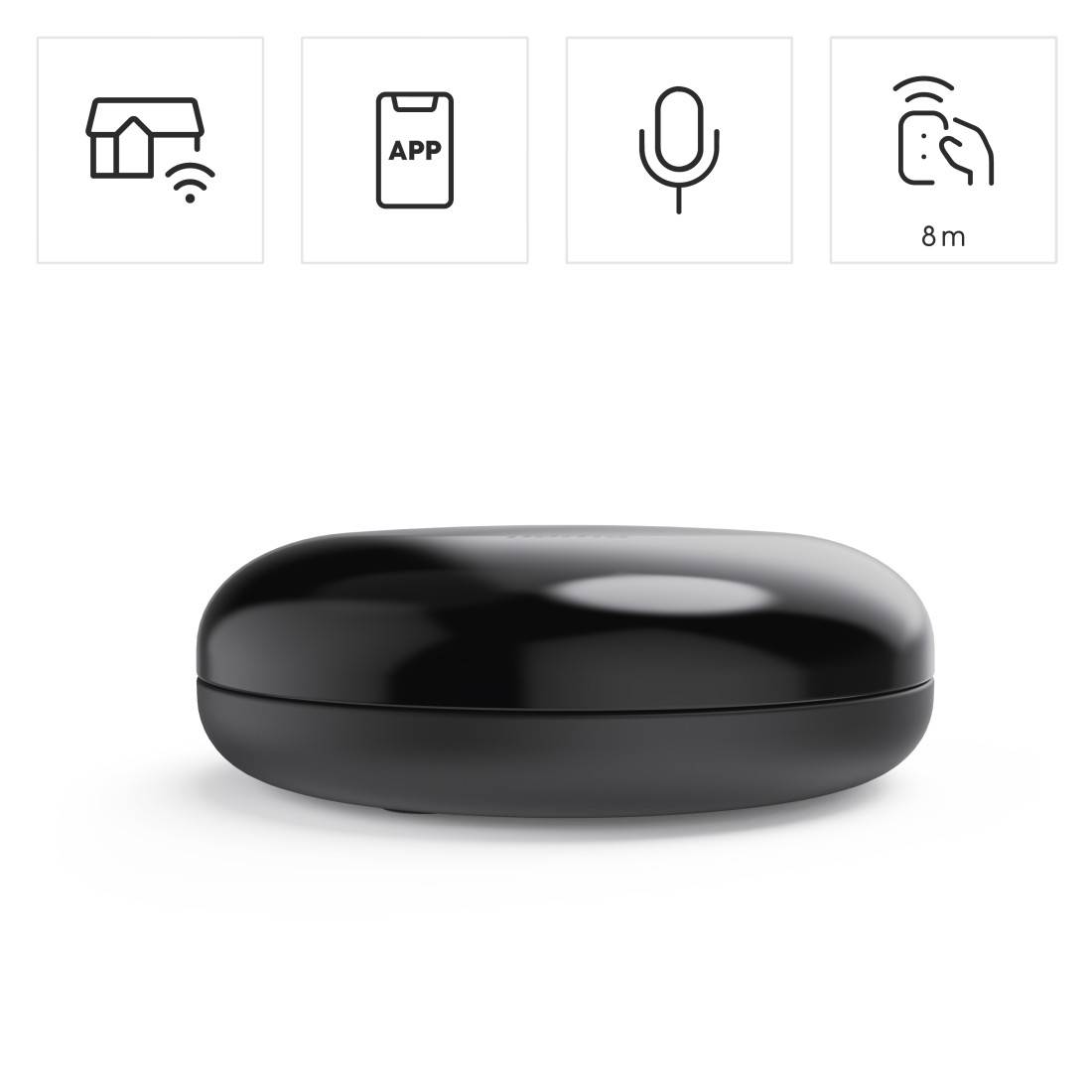 hama 00176639 Smarte WLAN-Universal-Fernbedienung, Infrarot, für Sprach-/App-Steuerung
