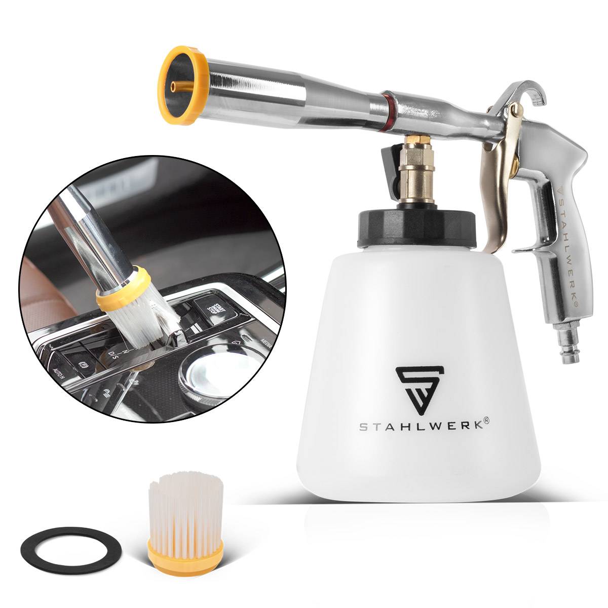 STAHLWERK Druckluft-Reinigungspistole RP-92 ST Reiniger mit Tornado-Effekt
