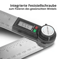 STAHLWERK Digitaler Winkelmesser DWM-200 ST mit 180 mm Messbereich 360° STAHLWERK Digitaler Winkelmesser DWM-200 ST mit 180 mm Messbereich 360°