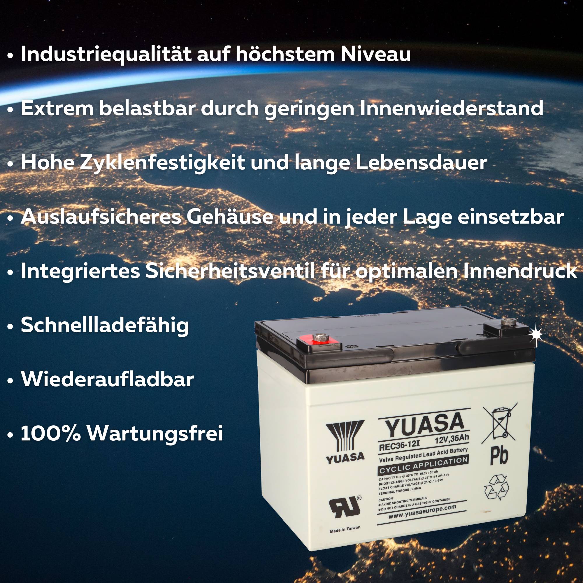 Yuasa 19558, 1x -04251677395258