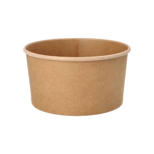 50 Salatschalen, Pappe rund 1000 ml Ø 15 cm · 7,5 cm braun