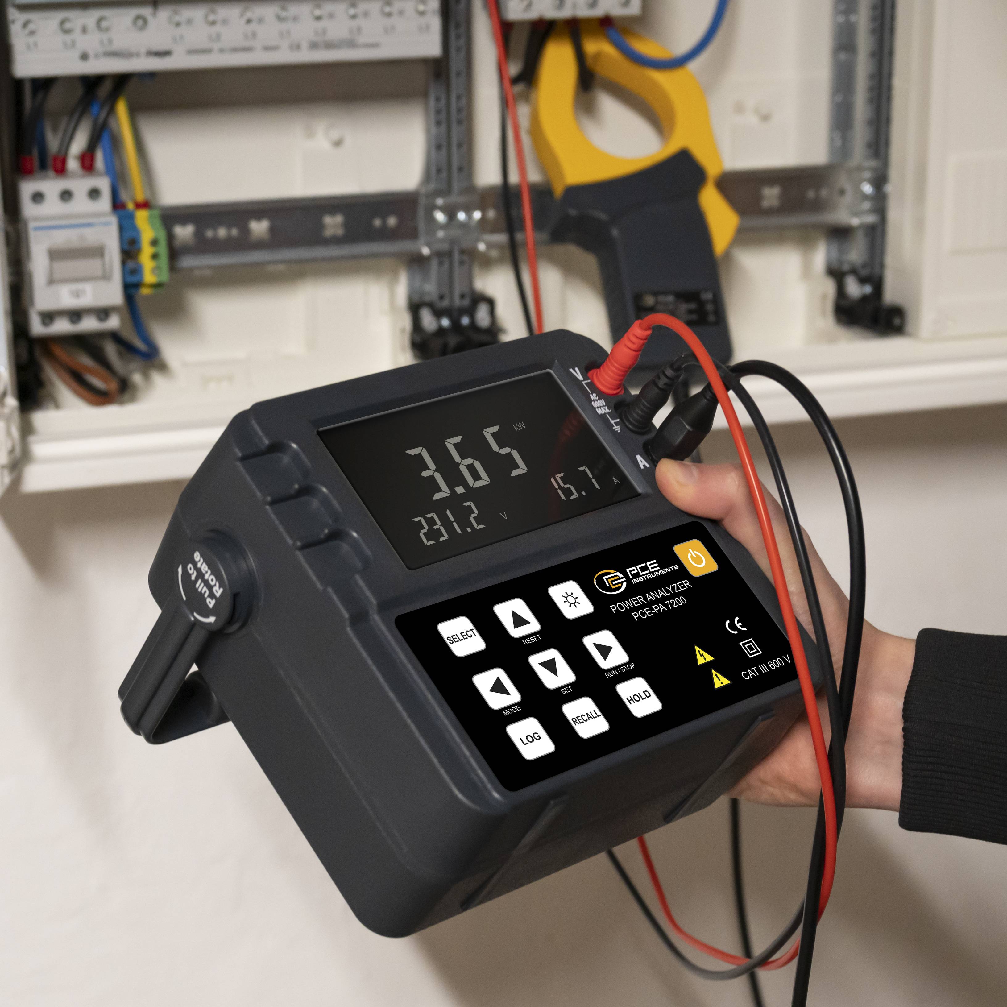PCE Instruments Leistungsmessgerät PCE-PA 7200 Wechselspannung 0..600V |Wechselstrom 0..1000A |Speicher & Software
