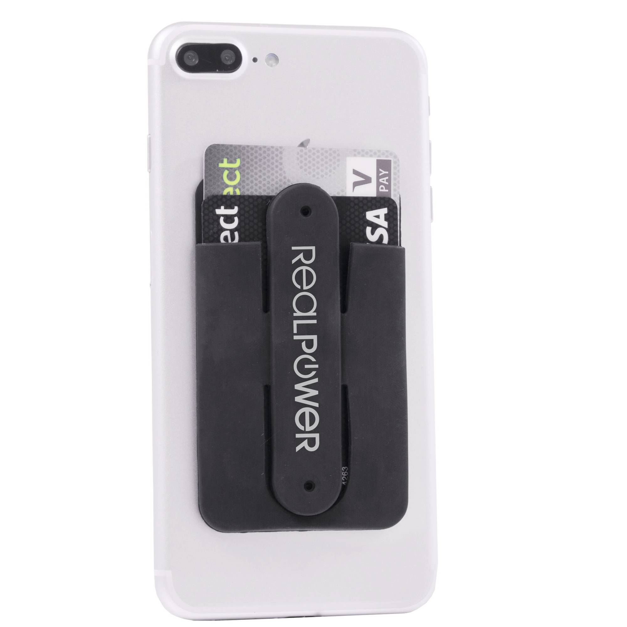 RealPower Smartphoneständer + Smart Wallet (Kartenfach)