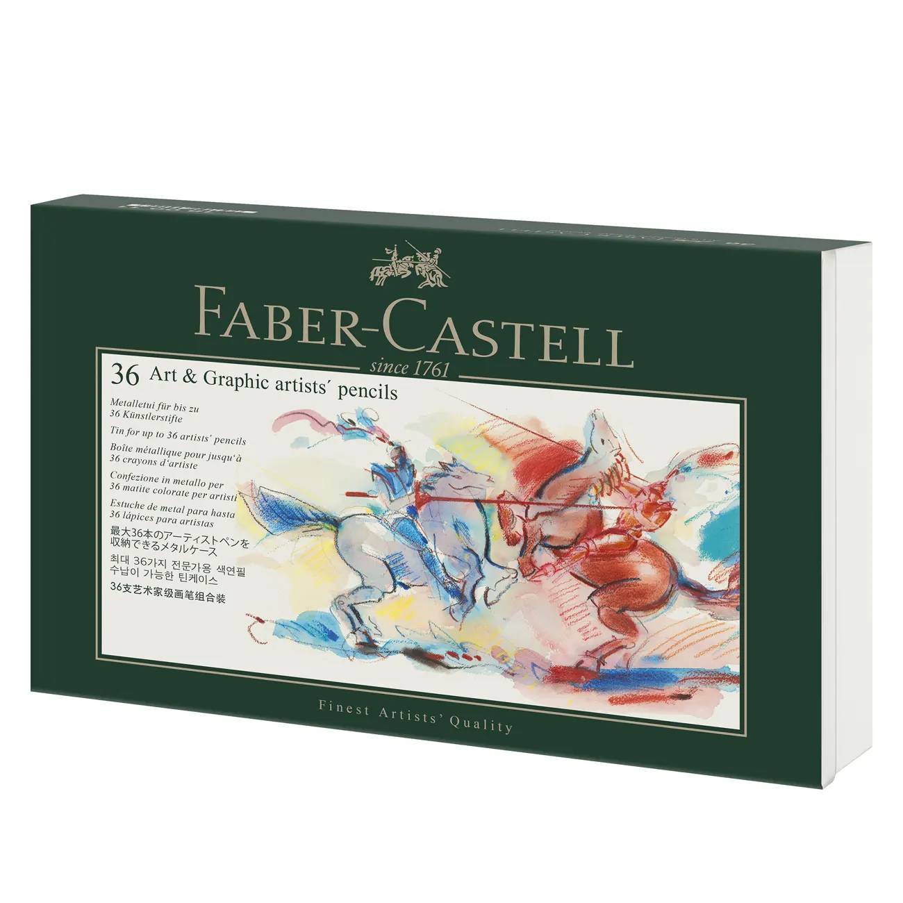 FABER-CASTELL Art & Graphic 36er Metalletui leer Multimedia-Technik Zeichnen,Malen,Basteln