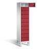 C+P Schließfachschrank Evolo, H1850xB420xT500mm, 7035/3003