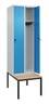 C+P Spind Classic PLUS 2Abteile 2120x600x815mm l.gr/l.bl