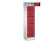 C+P Schließfachschrank Evolo, H1850xB420xT500mm, 7035/3003
