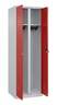 C+P Schwarz-Weiß-Spind Classic PLUS 1850x600x500mm 2Abteile lgr/vrt