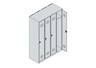 C+P Spind Classic PLUS 4Abteile 1850x1200x500mm ws/ws
