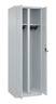 C+P Schwarz-Weiß-Spind Classic PLUS 1850x600x500mm 2Abteile lgr/lgr