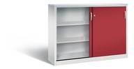 C+P Sideboard mit Schiebetüren Acurado, H1200xB1600xT400mm, 7035/3003