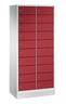 C+P Schließfachschrank Evolo, H1800xB810xT500mm, 7035/3003
