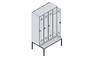 Spind Classic PLUS 4Abt 2120x1200x815 lgr/lbl