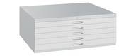 Zeichnungsschrank, DIN A1, BxTxH 1100x765x420 mm, 5 Schubladen, RAL 7035 lichtgr