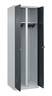 C+P Schwarz-Weiß-Spind Classic PLUS 1850x600x500mm 2Abteile lgr/an
