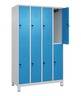 C+P Spind Classic PLUS doppelt 4Abteile 1950x1200x500mm l.gr/l.bl