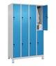C+P Spind Classic PLUS doppelt 4Abteile 1950x1200x500mm l.gr/l.bl