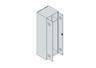C+P Schwarz-Weiß-Spind Classic PLUS 1850x600x500mm 2Abteile lgr/cgn