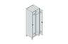 C+P Spind Classic PLUS 2Abteile 1950x600x500mm l.gr/l.gr