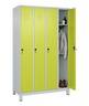 C+P Spind Classic PLUS 4Abteile 1950x1200x500mm l.gr/c.gn