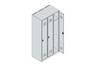 C+P Spind Classic PLUS 3Abteile 1850x900x500mm l.gr/l.bl