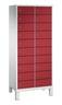 C+P Schließfachschrank Evolo, H1700xB810xT500mm, 7035/3003