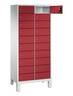 C+P Schließfachschrank Evolo, H1700xB810xT500mm, 7035/3003