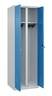 C+P Schwarz-Weiß-Spind Classic PLUS 1850x600x500mm 2Abteile lgr/lbl