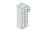 Schließfachschr Classic PLUS 2x4F 1850x600x500 lgr/cgn