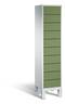 C+P Schließfachschrank Evolo, H1850xB420xT500mm, 7035/6011