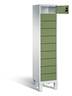 C+P Schließfachschrank Evolo, H1850xB420xT500mm, 7035/6011