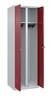 C+P Schwarz-Weiß-Spind Classic PLUS 1850x600x500mm 2Abteile lgr/rrt