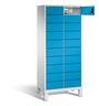 C+P Schließfachschrank Evolo, H1700xB810xT500mm, 7035/5012