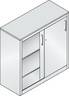 C+P Sideboard mit Schiebetüren Acurado, H1200xB1200xT500mm