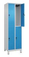 C+P Spind Classic PLUS doppelt 2Abteile 1950x600x500mm l.gr/l.bl