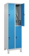 C+P Spind Classic PLUS doppelt 2Abteile 1950x600x500mm l.gr/l.bl