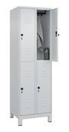 C+P Spind Classic PLUS doppelt 2Abteile 1950x600x500mm ws/ws