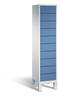 C+P Schließfachschrank Evolo, H1850xB420xT500mm, 7035/5023