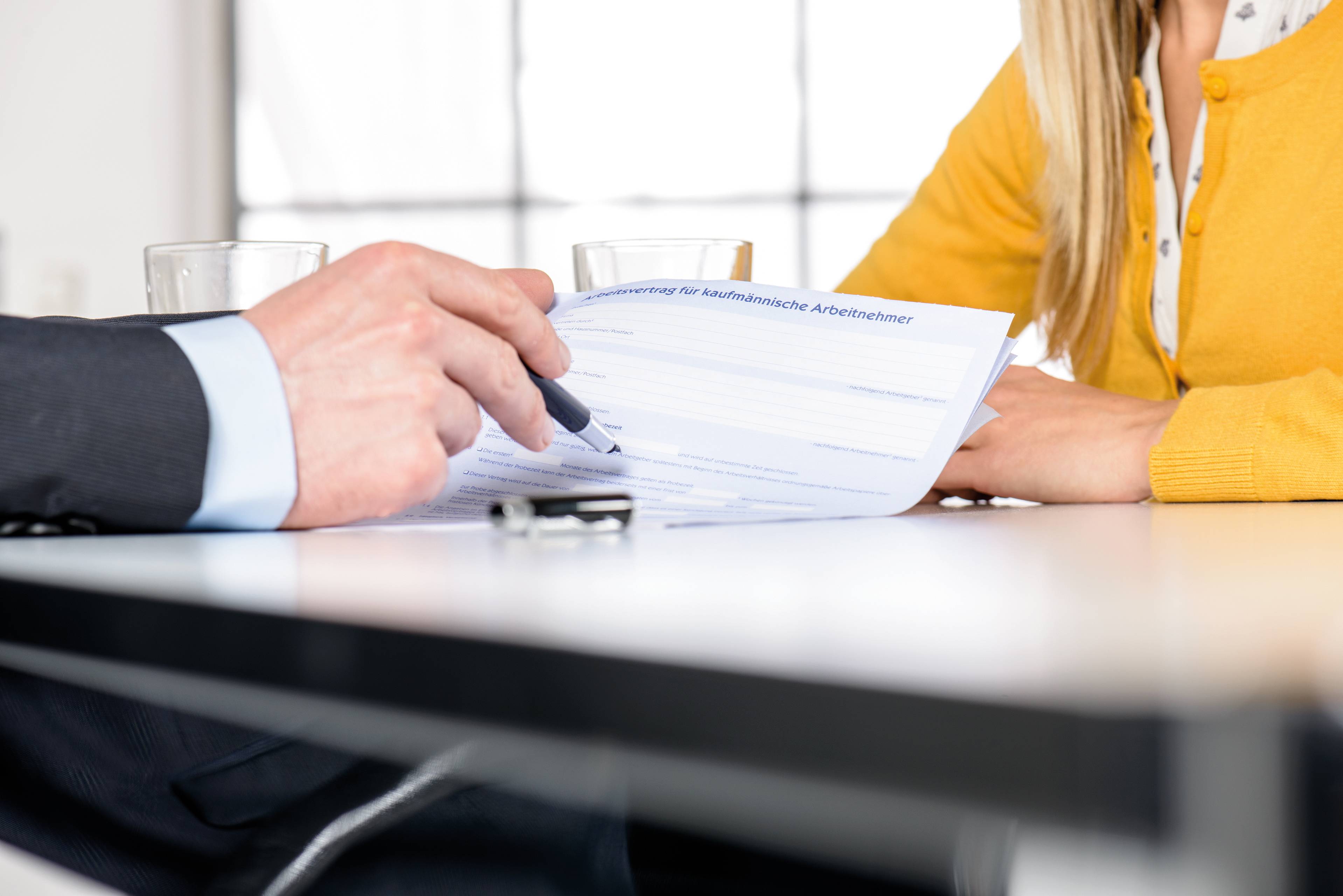 Arbeitsvertrag, Avery 2878