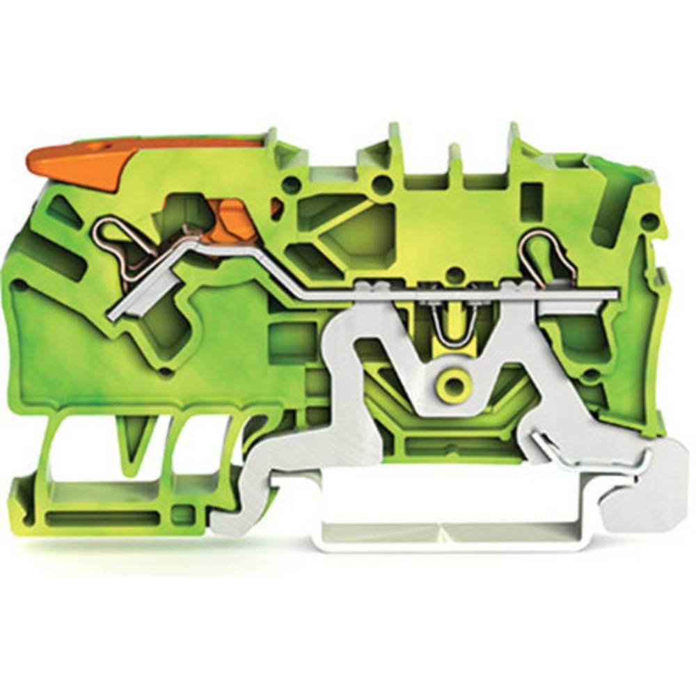 2-Leiter-Schutzleiterkl. 2102-1207 mit Hebel und Push-in CAGE CLAMP 2,