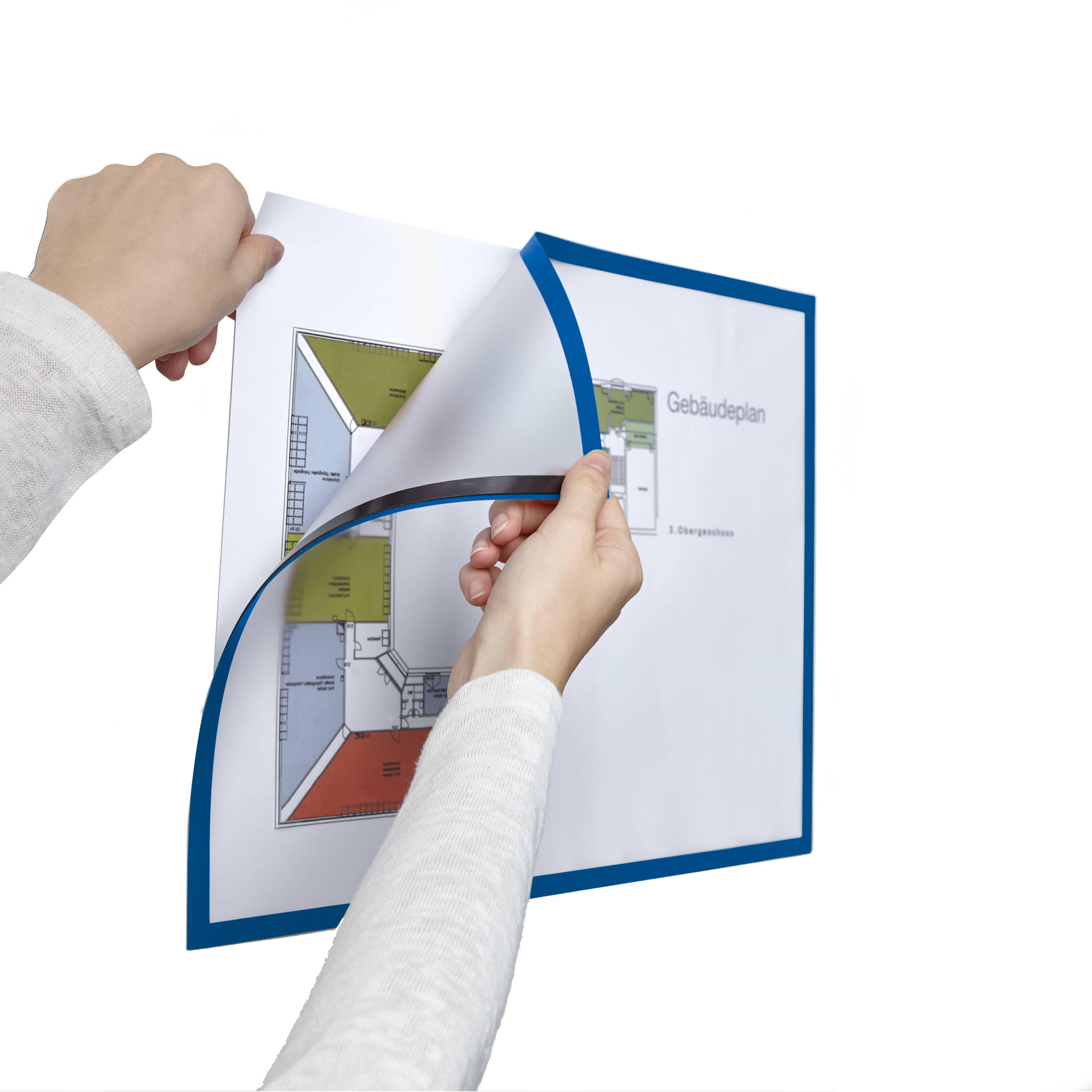 Magnetofix Sichtfenster blau DIN A3 5St