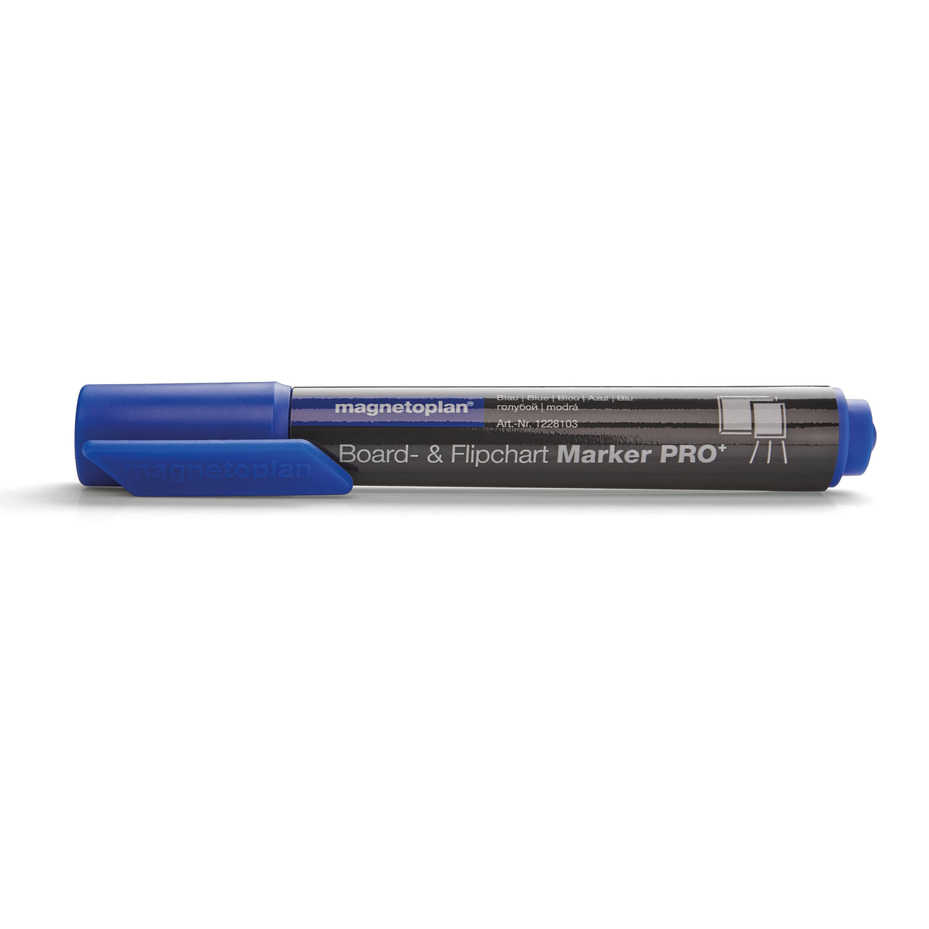magnetoplan Board- und Flipchartmarker PRO+, blau