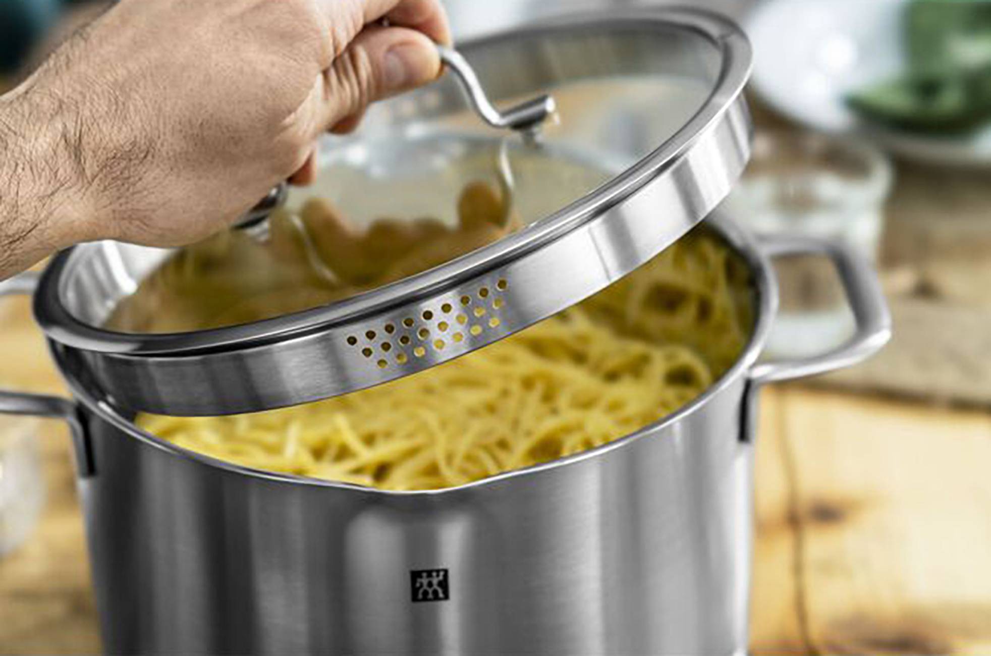 Zwilling TrueFlow - Rund - Silber - Edelstahl - Silber - Edelstahl - Keramik - Gas - Halogen - Induktion - Ver