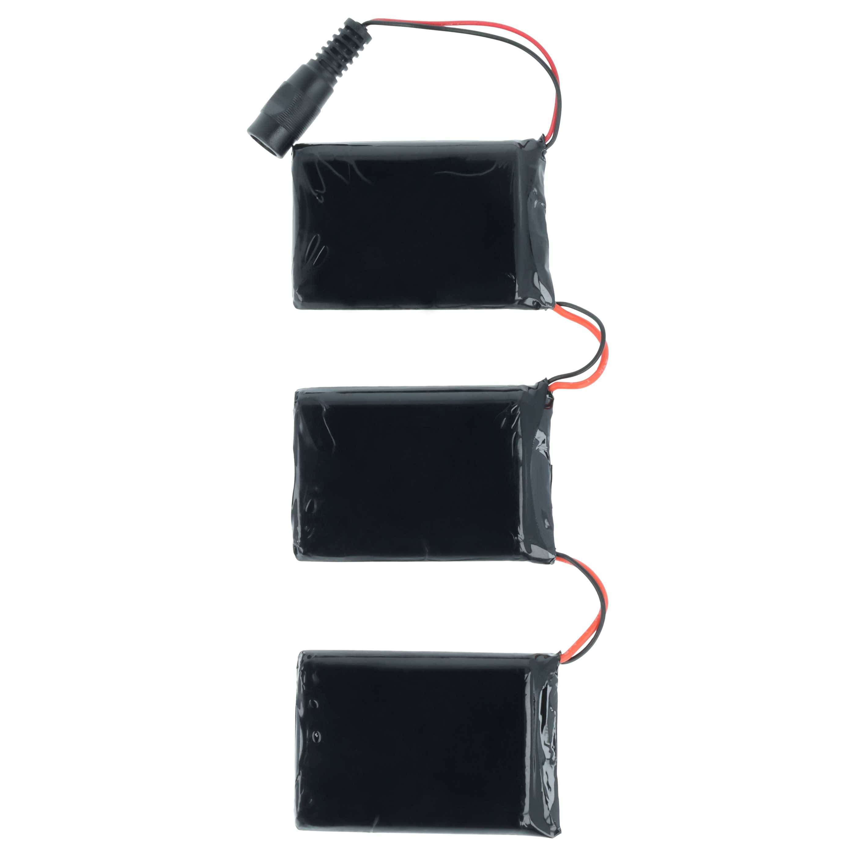 vhbw Akku kompatibel mit Macna Gloves 12V 3A 3 beheizbaren Handschuhen (3000 mAh, 11,1 V, Li-Polymer)