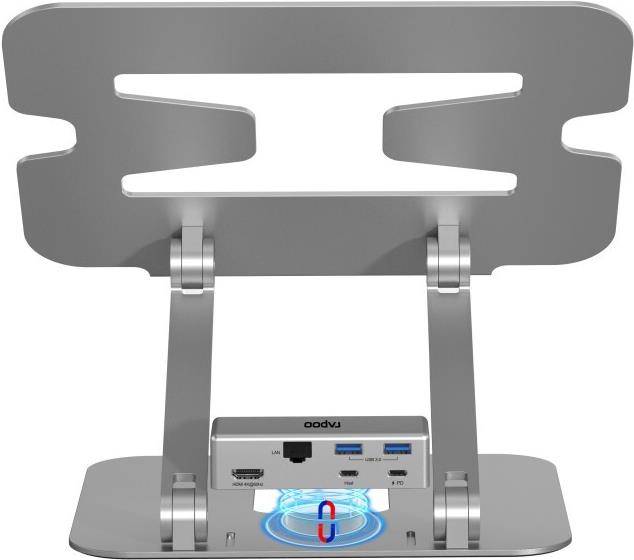Laptop-Staender mit 5-in-1 USB-C Multiport Adapter