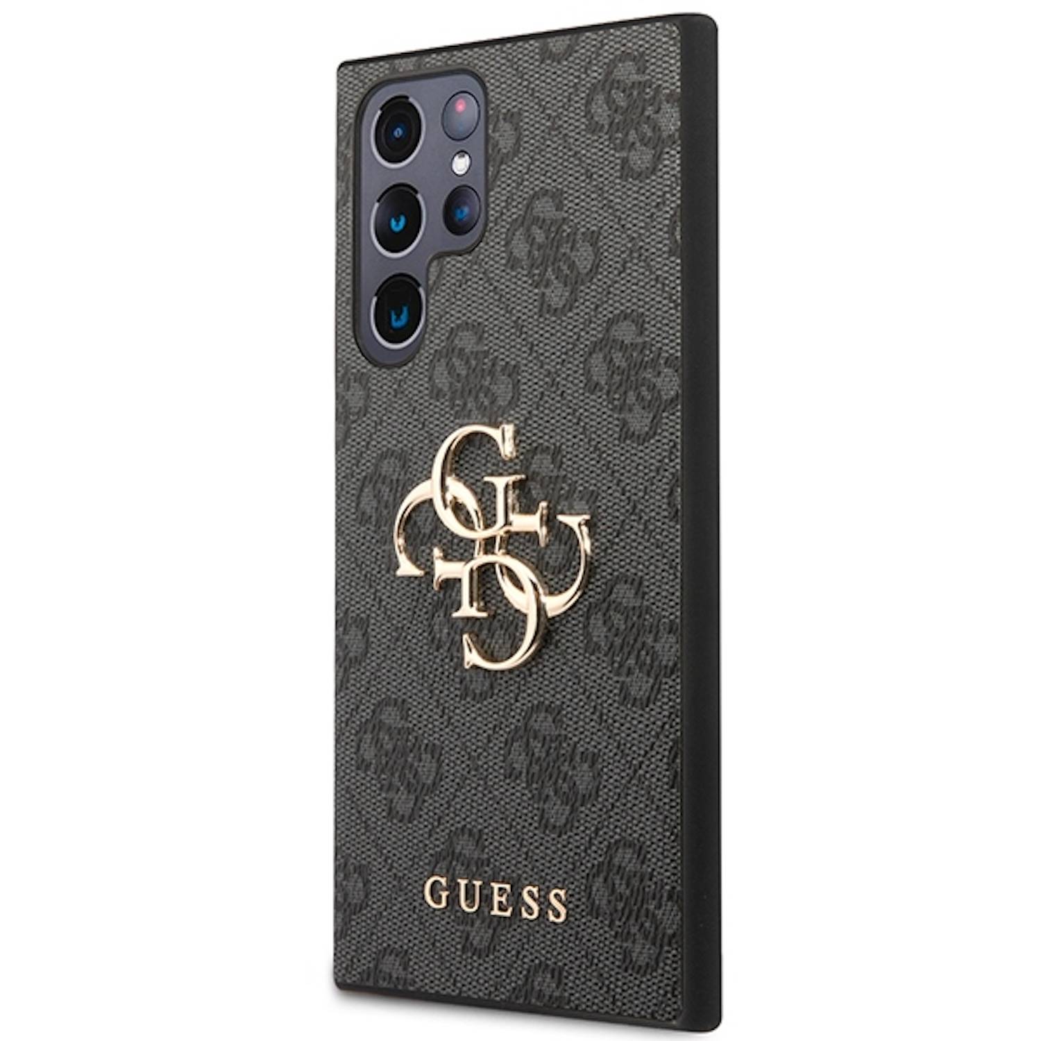 Guess Samsung Galaxy S24 Ultra Schutzhülle Cover 4G Metal Logo Schwarz