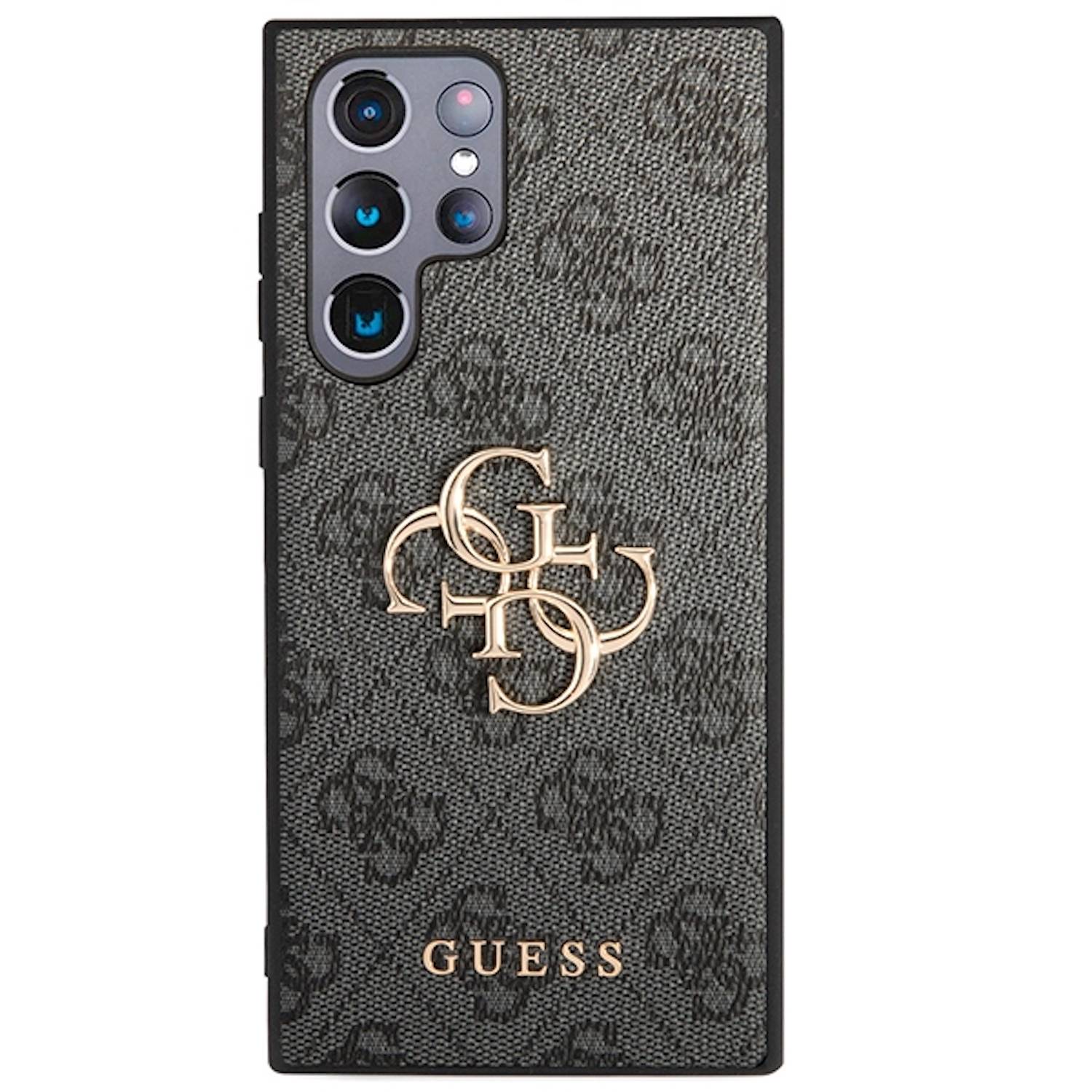 Guess Samsung Galaxy S24 Ultra Schutzhülle Cover 4G Metal Logo Schwarz