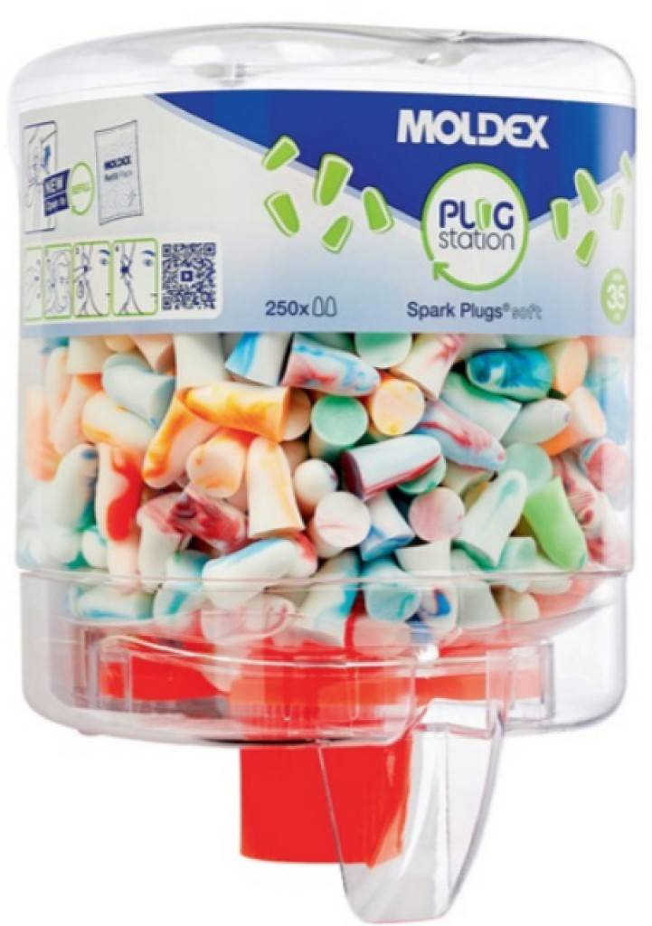 250 Paar MOLDEX Gehörschutzstöpsel Spark Plugs 7825 250 Paar in MoldexStation SNR 35 dB