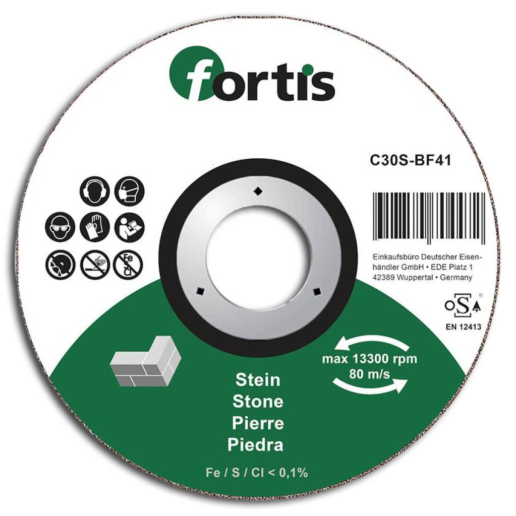 Trennscheibe Stein 230 x 3,0mm gerade FORTIS