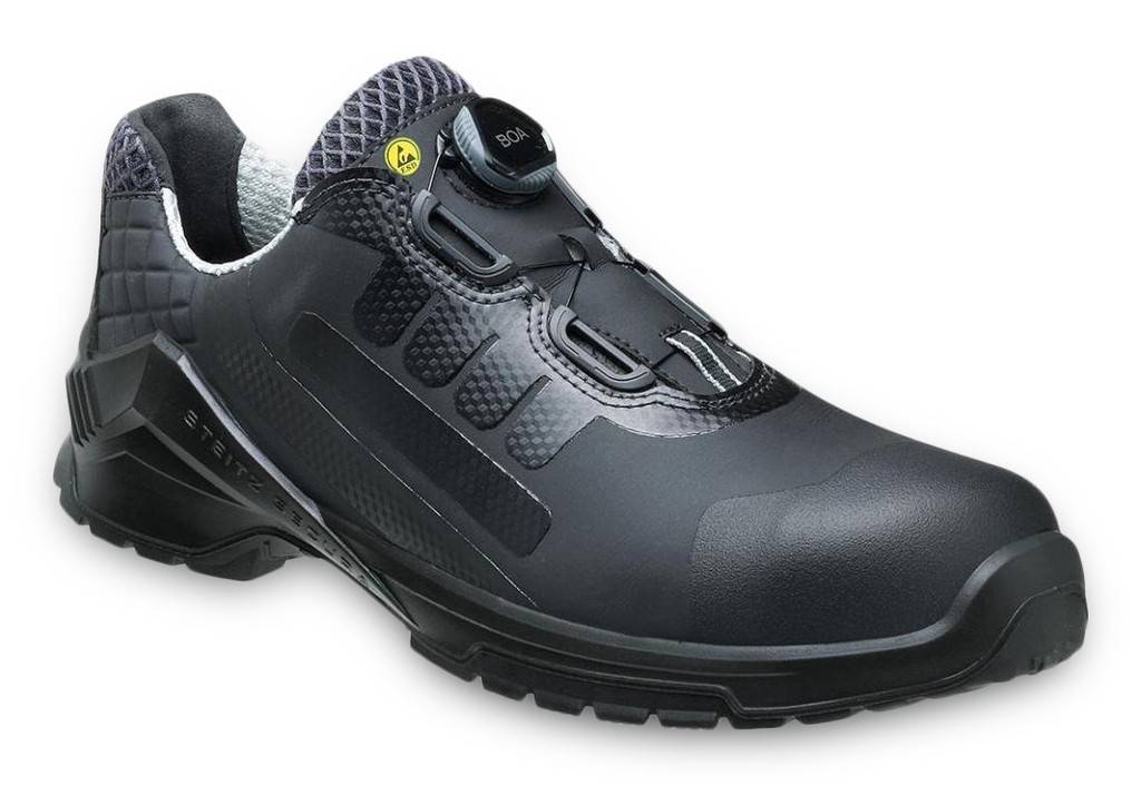 Steitz Secura Sicherheitshalbschuh VD Pro 3500 Boa SF S3 ESD SRC DGUV Gr. 40 schwarz